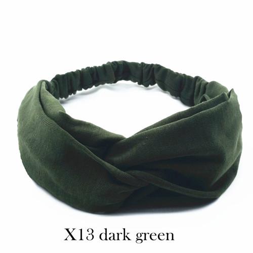 

Хлопковая витая повязка на голову для женщин, однотонная эластичная повязка на голову с узлом, спортивная повязка на голову для йоги, тюрбан, повязки на голову, аксессуары для волос