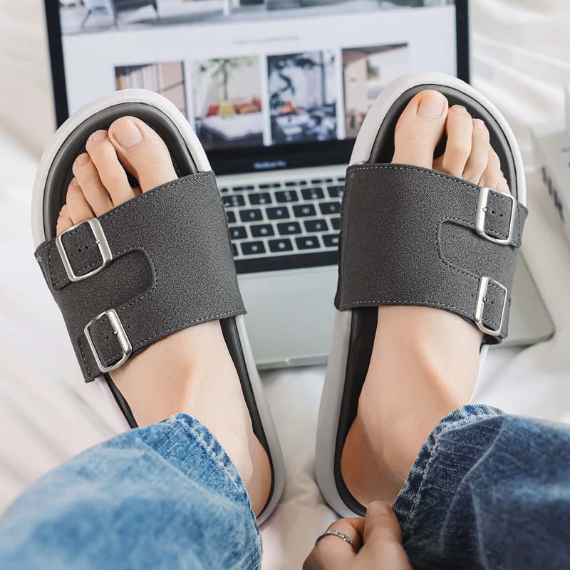 Sommer Herren Strandhausschuhe Rutschfeste Bequeme Hausschuhe Für Innen Außen Herren Wasserschuhe Sandalen