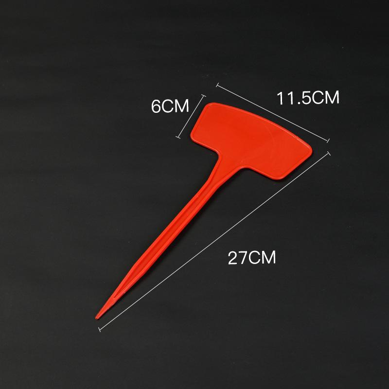 Large Thickened Plastic Ground Stake with Fan-shaped Marking Label for Gardening