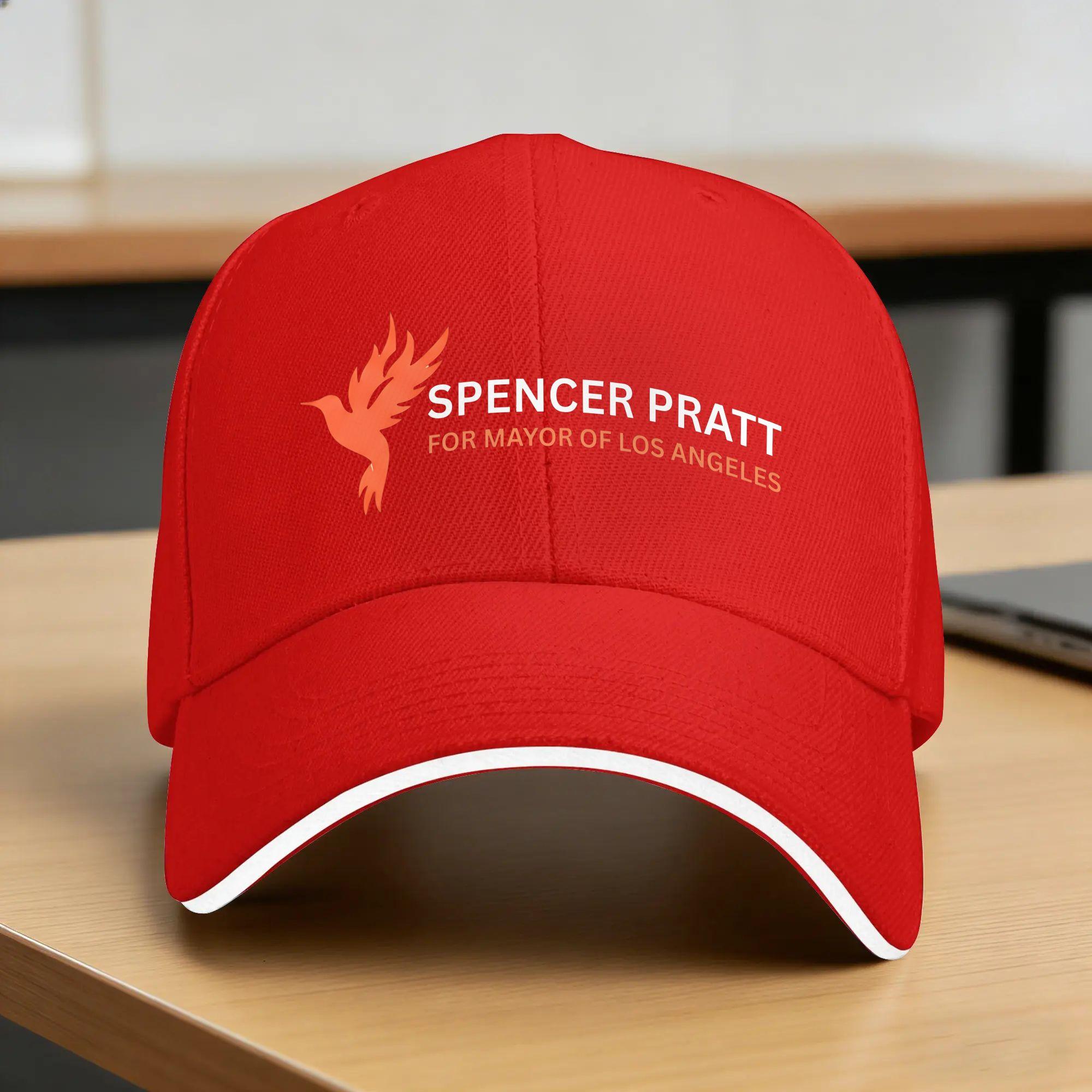 Summer Spencer Pratt for LA Mayor Baseball Cap Running Hippie y2k Retro Design Sun Hip Hop Hats Unisex Women Hot Sale Snapback Cap One Size