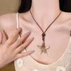 Holzperlen Muschel Schneckenanhänger Halskette schlichter Urlaubsstil Temperament Schlüsselbeinkette Nischenmode hochwertiger Schmuck Frauen