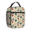 Mid Century Fifties Modern Atomic Retro Colors Insulated Lunch Bag Resuable Thermal Lunch Box Portable Cooler Bento Tote Bags