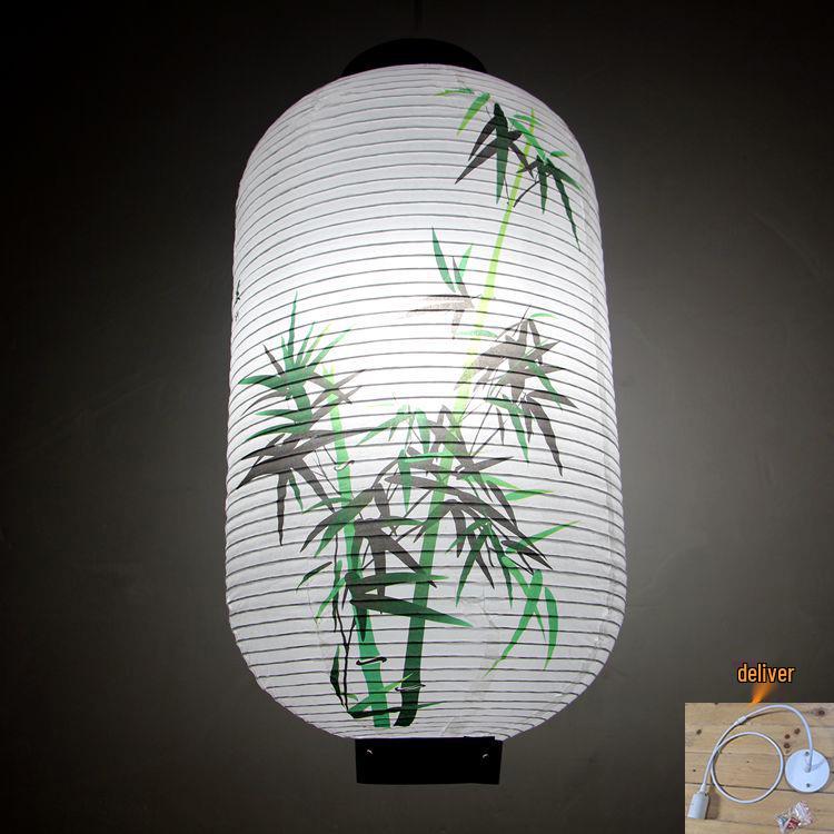 Japanese Plum Blossom Paper Lantern: Mid-Autumn Chochin Style Sushi Restaurant Decor