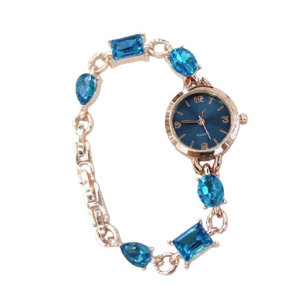 

Ретро женские наручные часы браслетного типа женские деловые часы кварцевые наручные часы для повседневного использования синий