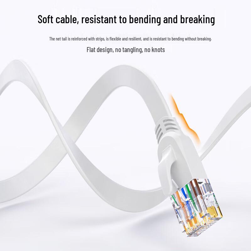 Biya Zi CAT6 Flat Gigabit Ethernet Patch Cable
