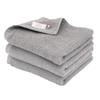 Imabari-zertifiziertes Gesichtshiorie Einfaches Set mittlerer Größe Hergestellt aus 34 x 80 cm Handtüchern, Schnelltrocknende Handtücher, 3, Grau, Japan, Saugfähig, Schnelltrocknend, Dünn, 100%