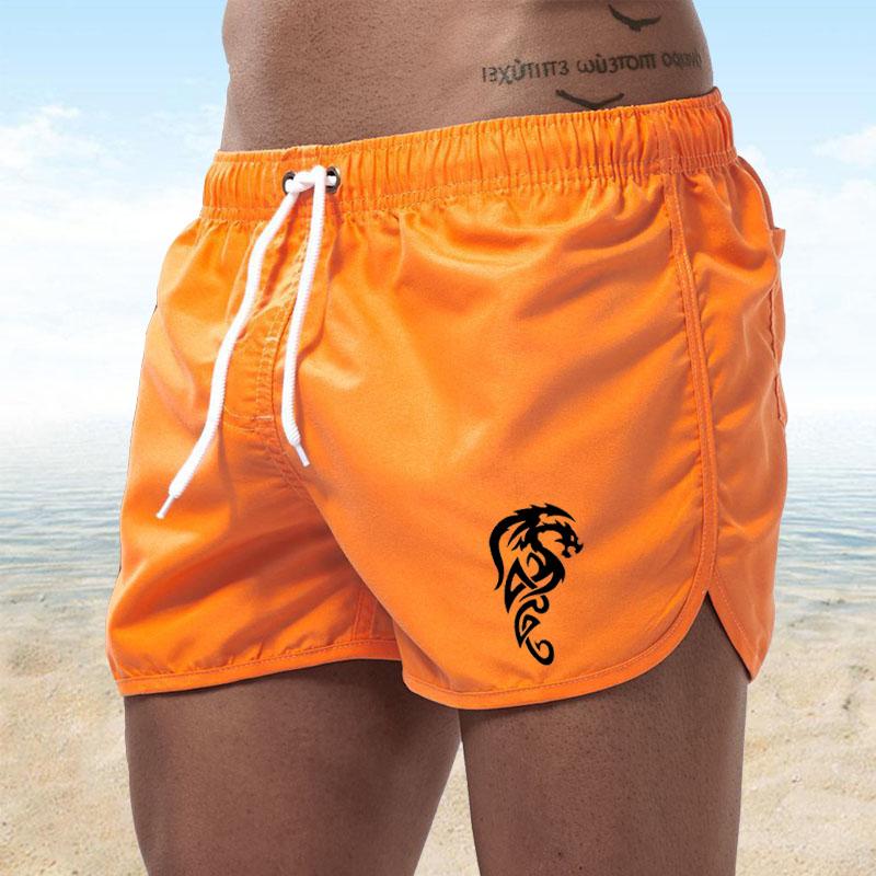 Herren-Sommer-Strand-Shorts, sexy Badebekleidung, Riemen, bunte Badebekleidung, Surfbrett, Herrenbekleidung, schnell trocknend, lässige Sport-Shorts