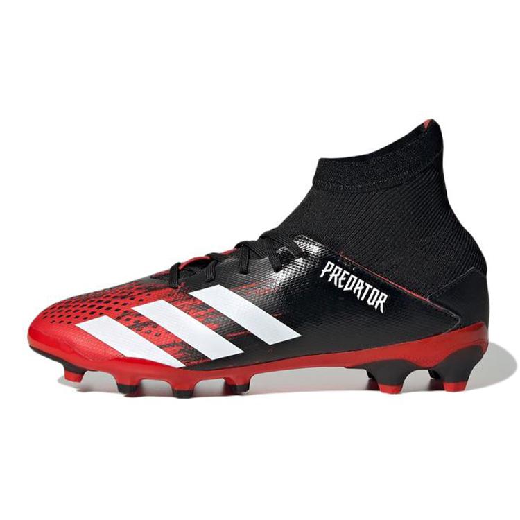 

Adidas PREDATOR MUTATOR 20.3 Cushioning, Wear Resistant Mid top Kids Soccer Shoes Black Red Kids EF1946 28