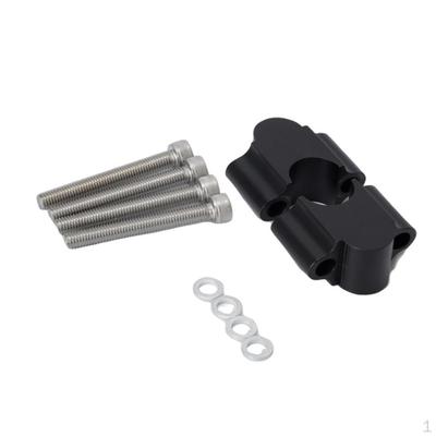 1 Pair Aluminum Motorcycle Handlebar Riser Bar Mount Clamp for Motorbike