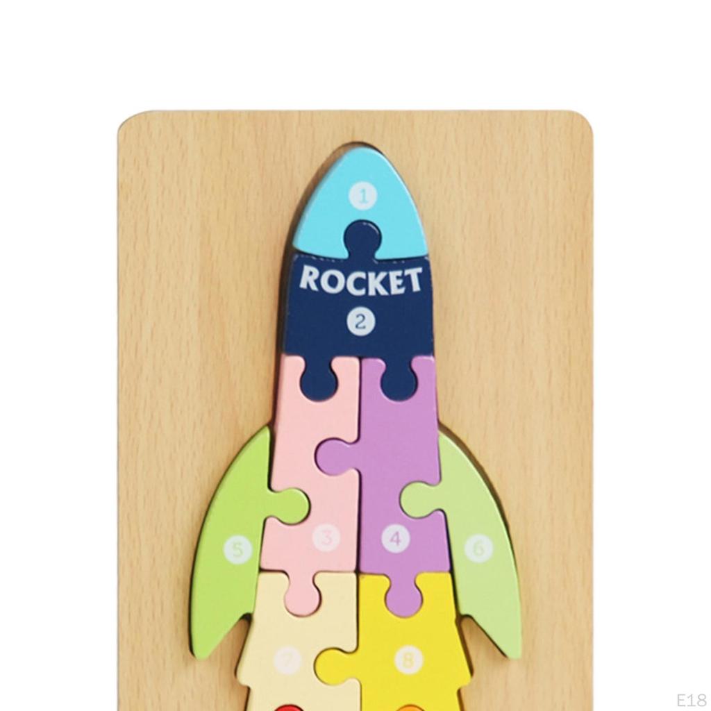 Jigsaw Wooden Puzzle, Activity Toys, Early Development, Preschool Travel Toy, Montessori Toys for