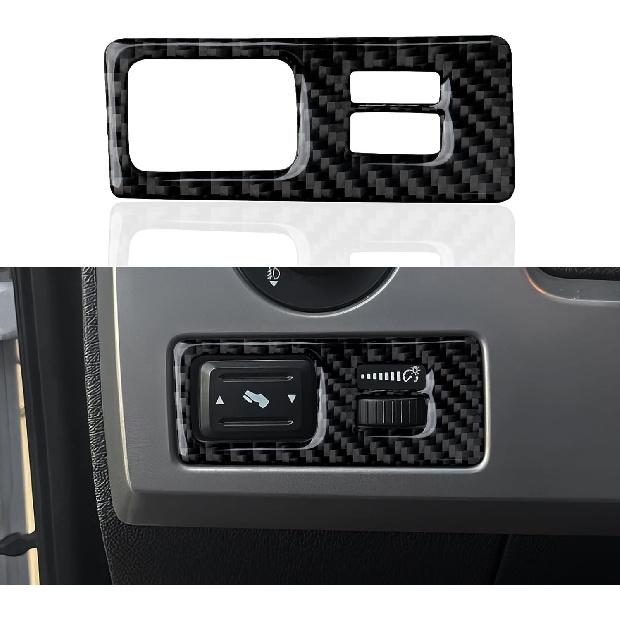 Car Carbon Fiber Dashboard Trument Panel Strip Sticker Cover Interior Trim Decal for Ford F150 2009 2010 2011 2012 2013 2014 Accessories