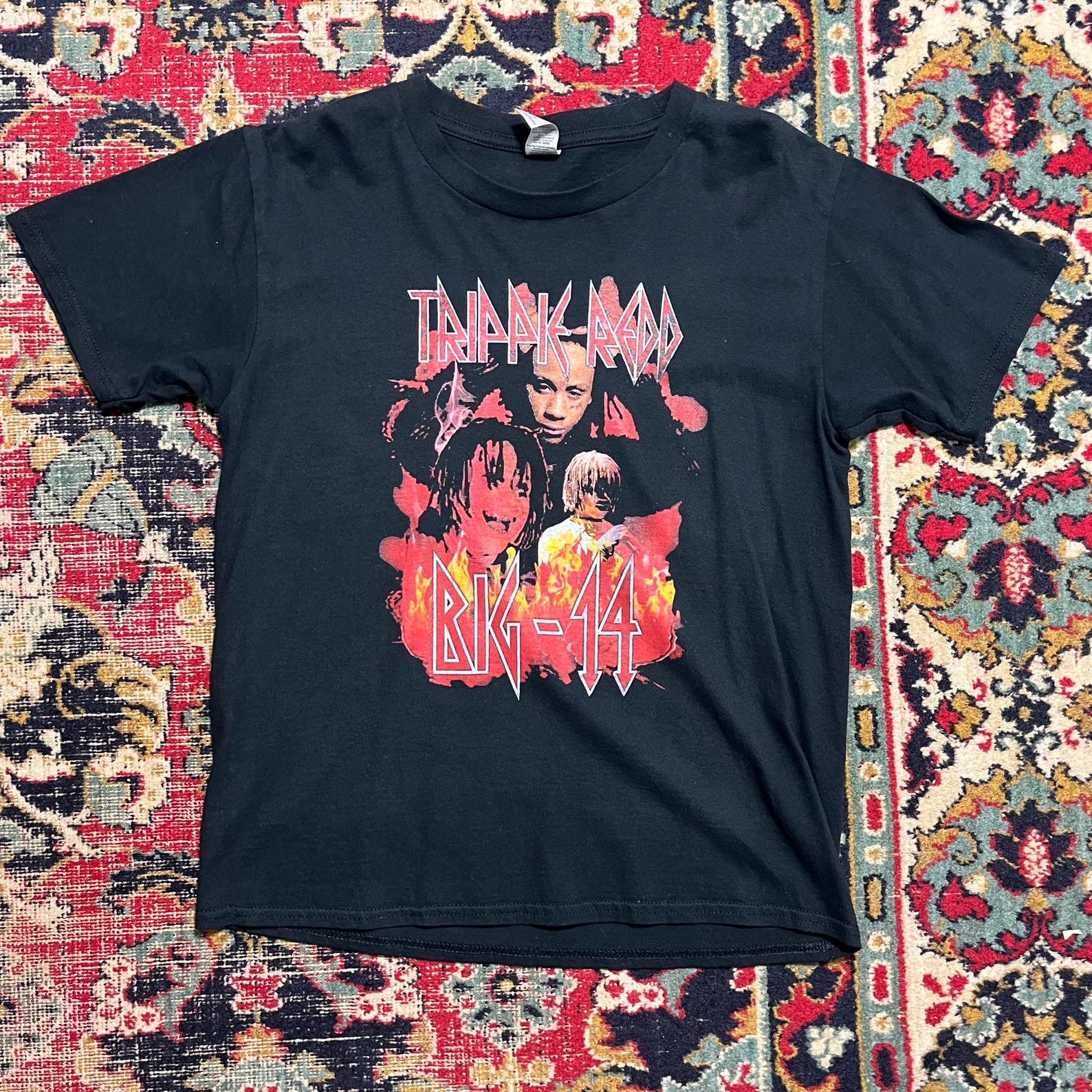 Trippie Redd Big 14 Rap Tee Vintage Style Hip Hop Size S S