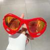 Y2K Big Frame Luxury Brand Designer Cat Eye Sunglasses Women For Men Outdoor Vintage Sun Glasses Cyberpunk Popular Sport Goggles