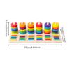 Wooden Educational ColorSorting Toy FineMotor Color Matching Board