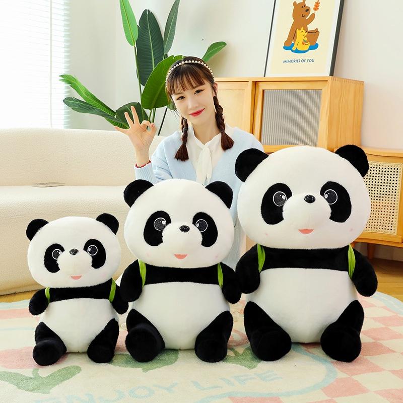 Authentischer Avocado Rucksack Panda Plüschtier Teddybär Kissen Geschenk Großhandel
