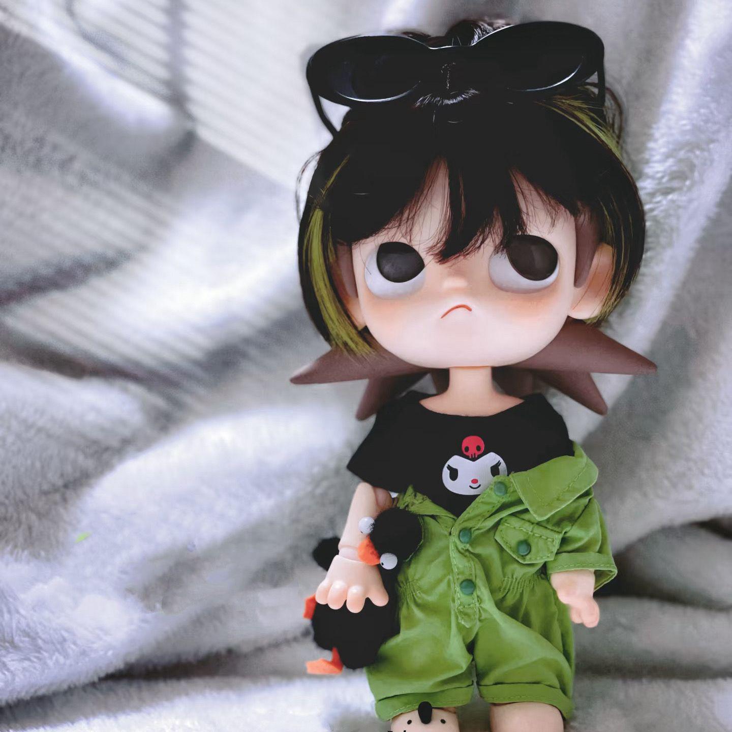 Zsiga Cool Girl 1/8 Doll Outfit - Cute Cartoon Clothes Set for Dolls
