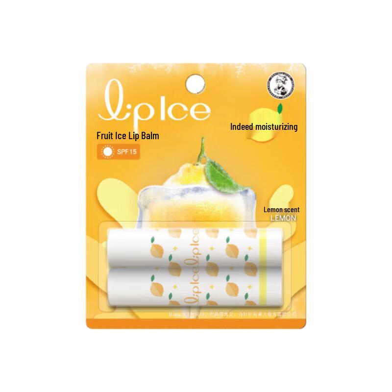 

Mentholatum Fruit Ice Lip Balm, Lemon Scent (2-Pack)