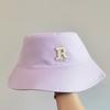 Bucket Hat Simple R Letter Trend Men and Women Versatile Casual Fashion Student Couple Outdoor Sun Protection