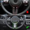 For BMW F Chassis F10 F11 F20 F22 F30 F32 F34 F36 F06 F12 F15 F16 Car ABS Matte Black Interior Steering Wheel Cover Frame Trim