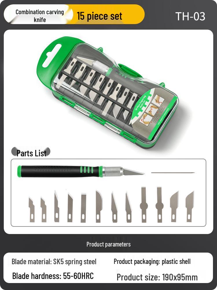 Handmade Carving Knife & Stamp Set for DIY Paper, Fruit, and Vegetable Engraving