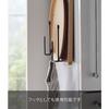 Yamazaki Magnetic Kitchen Tray Holder, Set of 2, Black, Approx. W4 X D7.2 X H16cm, Tower-Shaped, Fits Round Trays, Adjustable Width, 5051