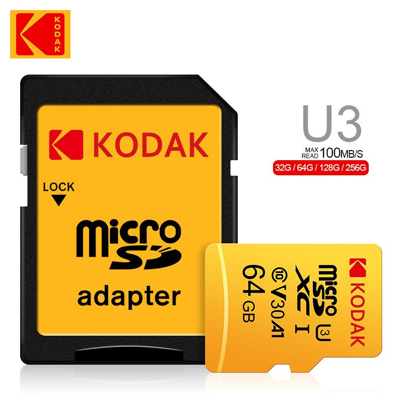 Kodak TF 256G U3 4K HD Memory Card for Driving Recorders and Monitoring