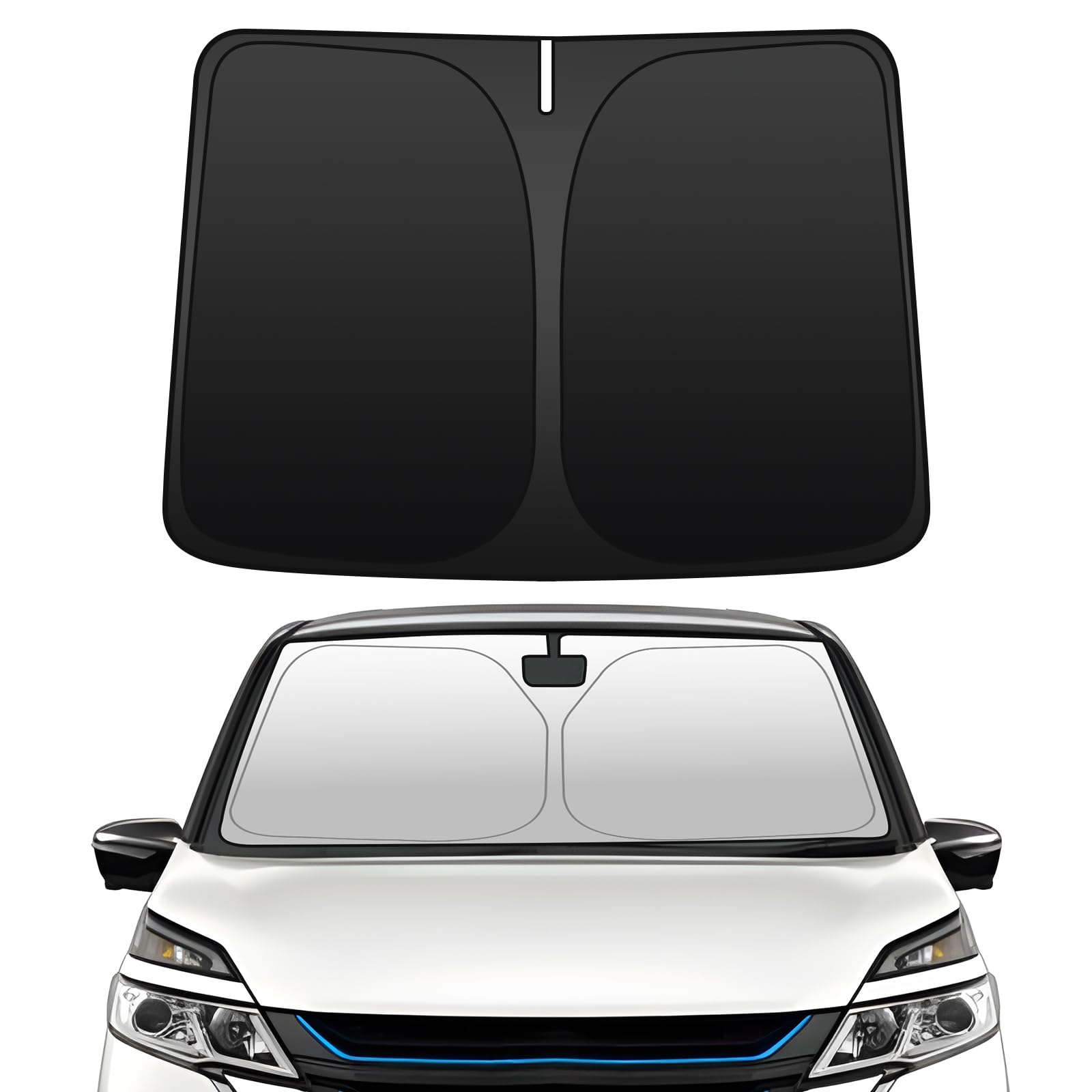 

модель BLUESEATE C Nissan Serena C27 Солнцезащитный экран на лобовое стекло Serena C27 Солнцезащитный экран на лобовое стекло NISSAN SERENA август 2016 г. - настоящее время Затеняющий передний солнцезащитный экран чёрный