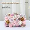 Women's Floral Evening Clutch: Elegant High-End Wedding and Banquet Handbag