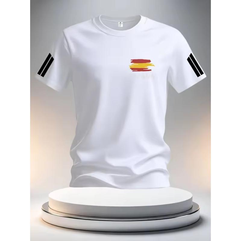 3D Print Summer Spain Football Jerseys Men Classic God Spain Short Sleeve Tees Casual O-Neck Sports Style T-Shirt Man Clothing