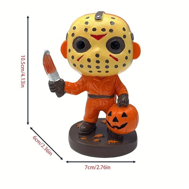 Halloween Resin Sculpture Cute Skeleton Pumpkin Handmade Home Decoration Gift