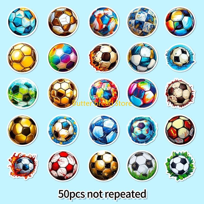 W89C 200Pcs Kids Sports Stickers Sport Stickers Football Stickers Football Decals