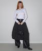 Lense One Shoulder Point Long Sleeve White