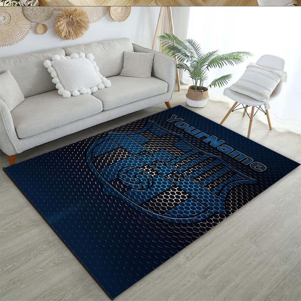 Fc Barcelona Customizable Name Area Rug Design for Bedrooms Hallway Foyer Living Rooms Anti-slip Rug Anime Office Decor