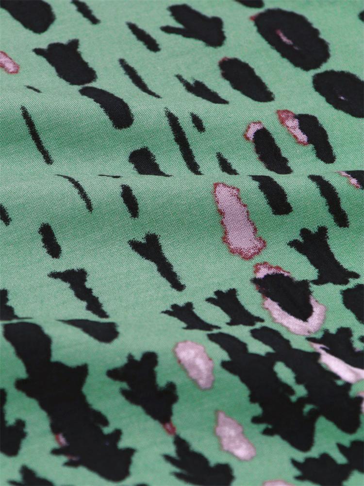 EDOLYNSA 2024 Casual V Neck Green Dark Stripe Tie-Dye Grande Taille Kaftan Femmes Été Boho Imprimé Robe De Plage Maillot De Bain Cover Up Q1218