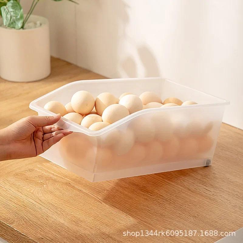 Refrigerator Egg & Beverage Storage Organizer Pull-Out Basket