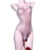 Sexy Men 5D High Cut Oil Gloosy Shiny U Convex Pouch Bodysuit Cockring Open Sheath Sleeve Maid Tights Bandage Leotard Bodyhouse