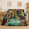 Classic Z-Zelda Cartoon Games Soft Flannel Throw Blanket,Cozy Blanket for Bed,Couch,Sofa,Bedroom,Living Room,Picnic Kids Camping