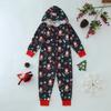 Conjunto de Pijama Mono Navideño Europeo y Americano a Juego para Padres e Hijos para Mujer 2023.