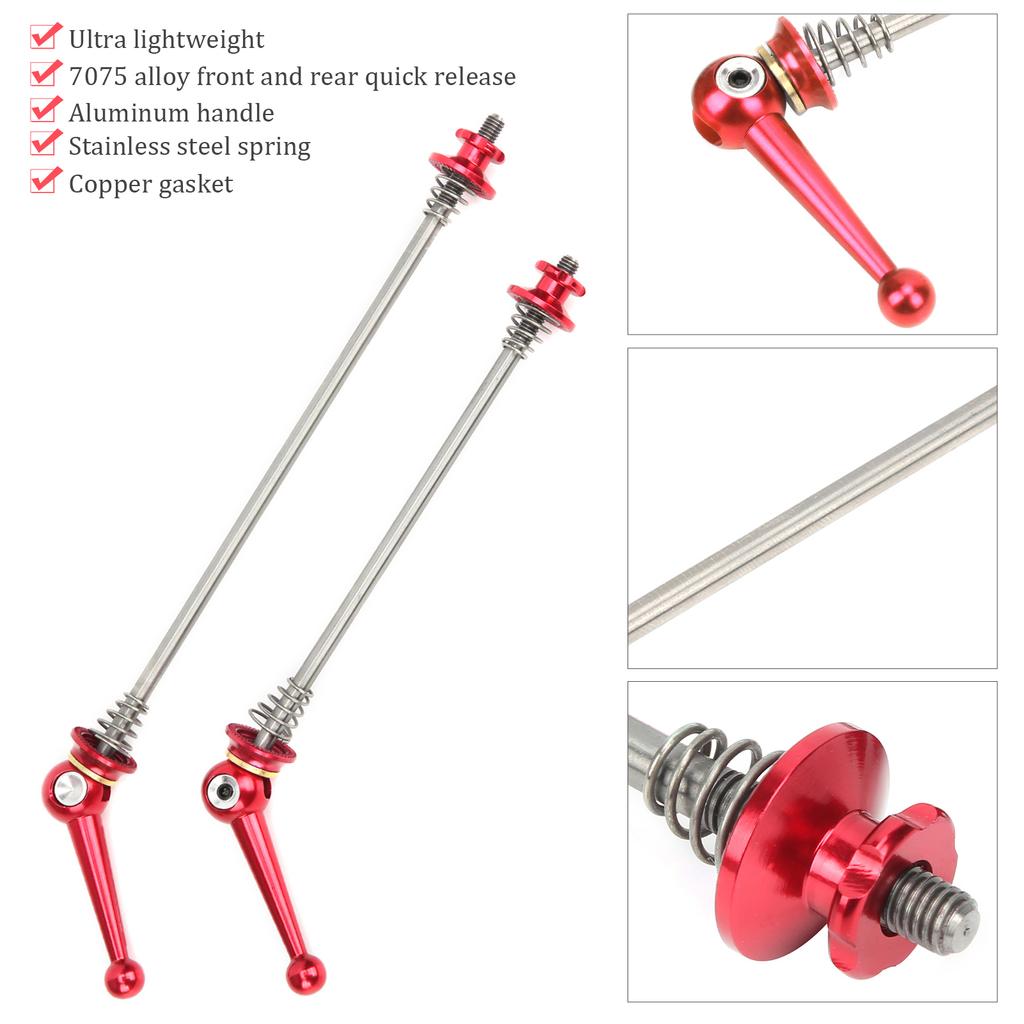 Wheel Hub Front and Rear Skewers Mountain Bike Quick Release Skewers Set