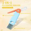 3 in 1 Cup Lid Cleaning Brush Crevice Cleaner Brush Set for Water Bottle Multifunctional Portable Straw Cleaner for Cup Lid Gap