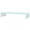 VidaXL TV Cabinet/ Monitor Stand 80 X 30 X 13 Cm Glass White