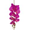 5pc Artificial Phalaenopsis Orchid 9 Heads Soft Latex Butterfly Orchid Flower Branch for Wedding Floral Decoration