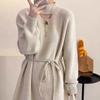 Sweater for Women Autumn Winter Thickened Tapered Waist Warm Knitted Stretchy Long Sleeve High-neck Oversize Tops