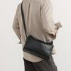 Crossbody Bag Unisex Leather Adjustable Strap Stitched Detail Daily Commute