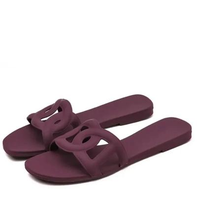 Sommer Heißer Verkauf Trendiger Modestil Gelee Farbe Einfache Outdoor Indoor Pantoletten für Damen Hausschuhe Strandschuhe Cool Sexy