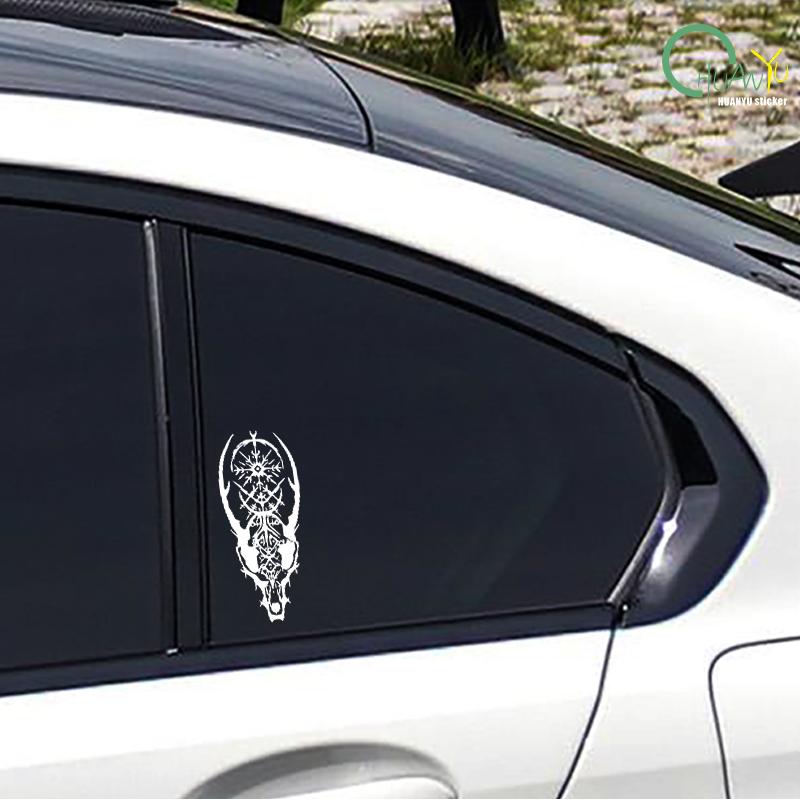 Retro sheep head car body scratch cover decoration car sticker, car, electric car, motorcycle reflective sticker.