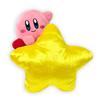 Kirby Warp Star Plush 24cm Mascot Toy, Official, Approx. (Smiling)