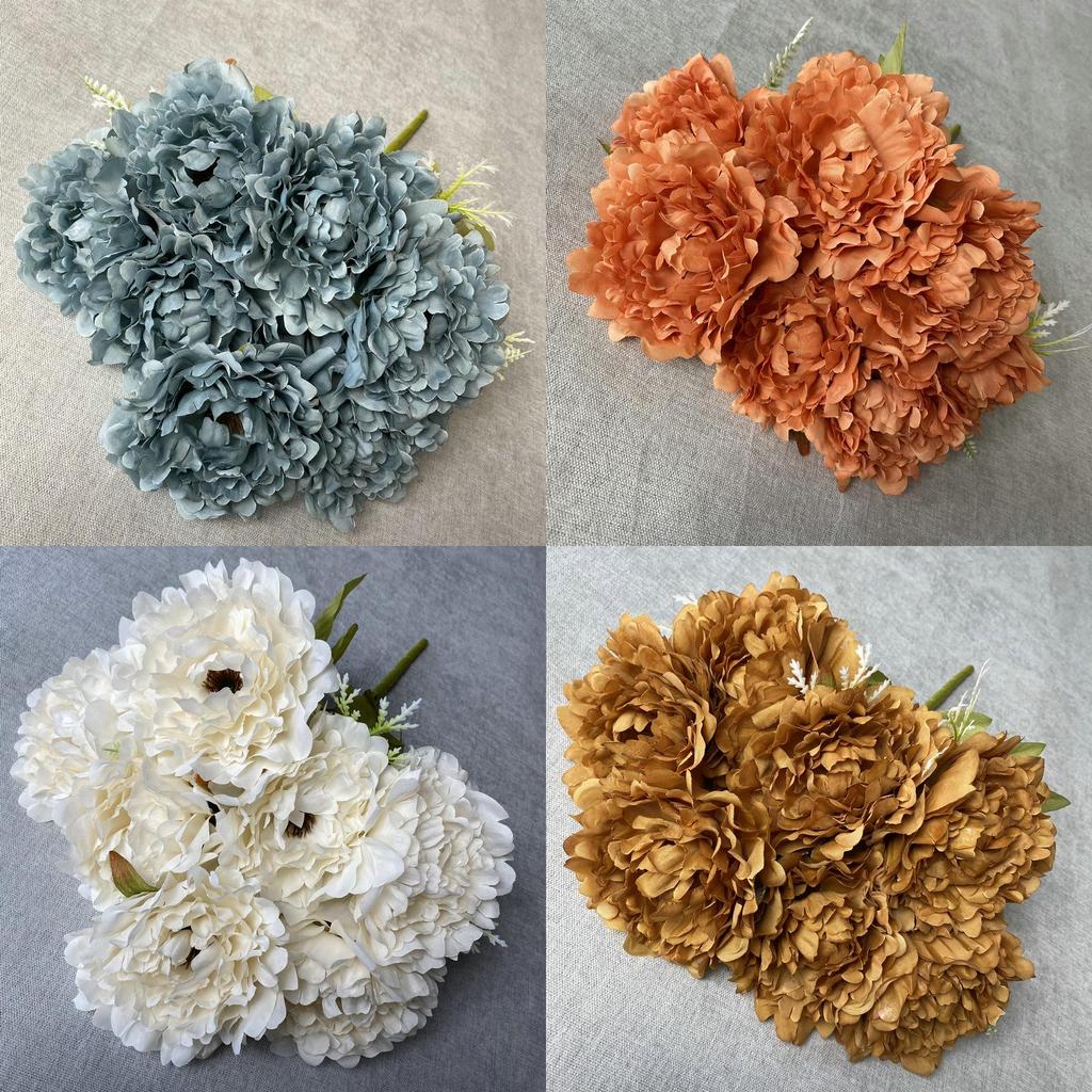 Peony Flower Artificial Wedding Centerpiece For Home Decor And Photography Prop