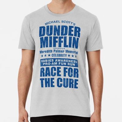 Dunder Mifflin Tollwut-Aufmerksamkeitslauf für die Größen S bis 5XL Hergestellt in AU/USA T-Shirt