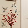 Painted Bird Stickers for Bedroom Living Room Entrance Hall Home Background and Wall Beautification